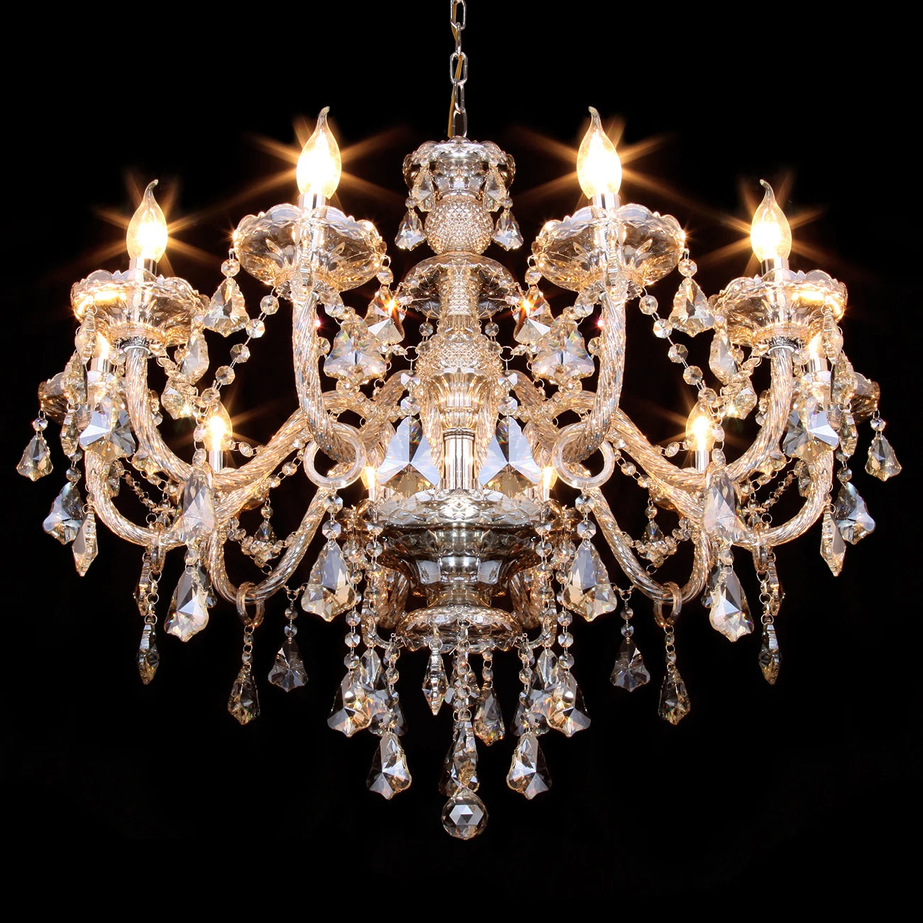 Yonntech 4/6/8/10/15 arms Lights Crystal Chandelier Pendant Ceiling Light Chandelier Lamp Living room light Vintage