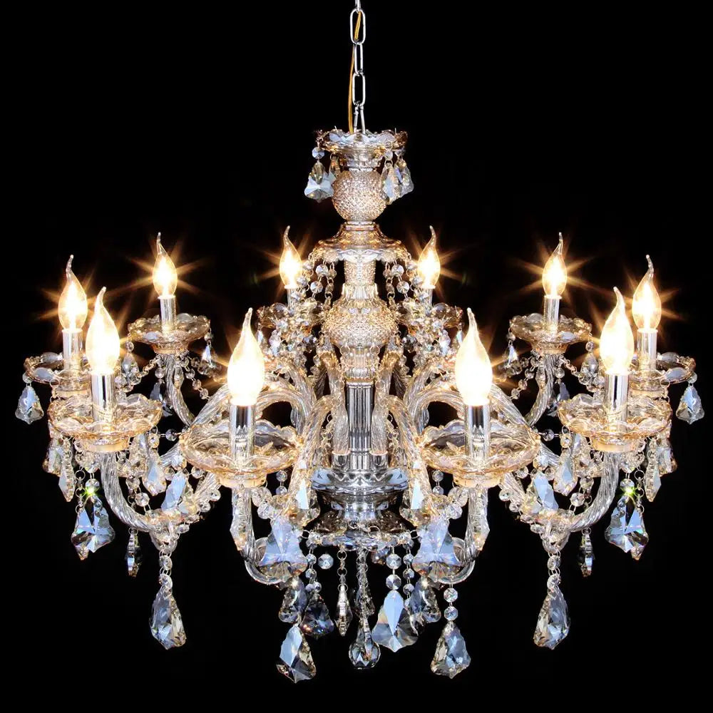 Yonntech 4/6/8/10/15 arms Lights Crystal Chandelier Pendant Ceiling Light Chandelier Lamp Living room light Vintage