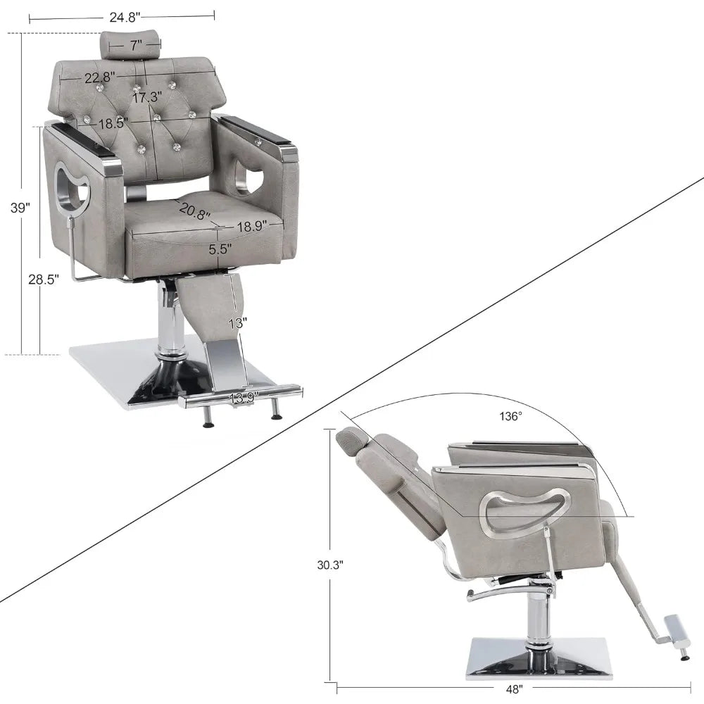 Reclining Salon Chair for Hair Stylist