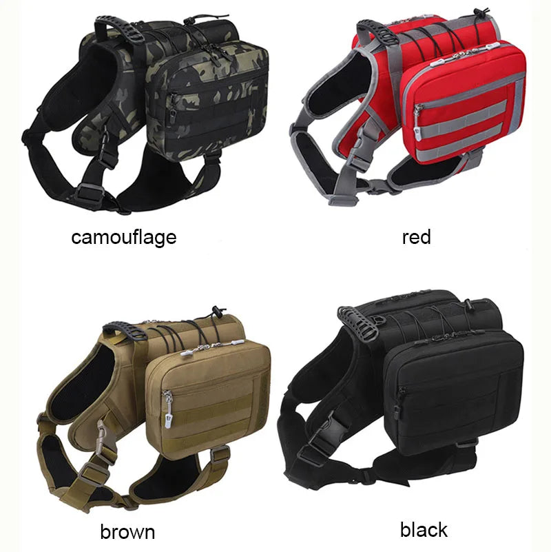 Pet Tactical Backpack for Medium and Large Dogs