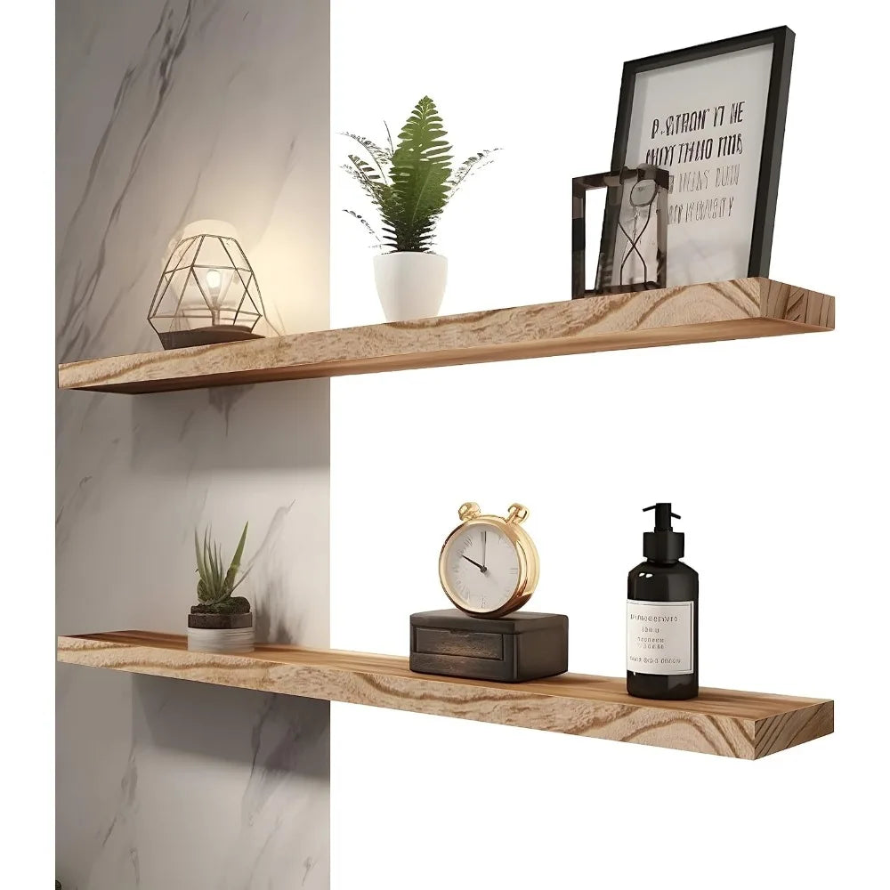 Wood Floating Shelves for Wall Storage