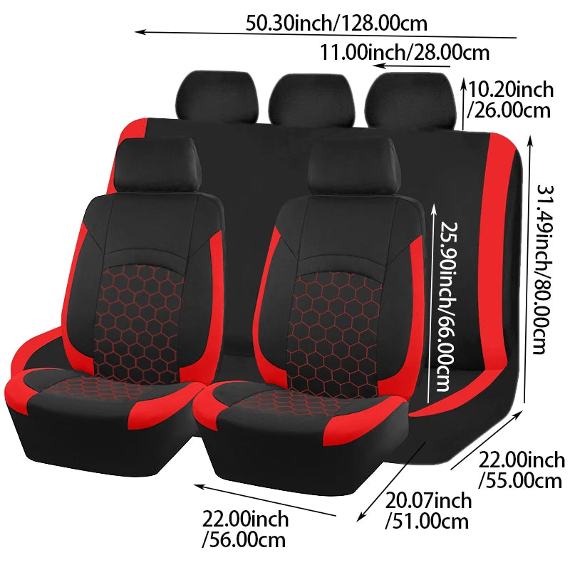 Universal Car Seat Cover Football Pattern Car Accessories Interior Man Fit for most Car SUV Truck Van Airbag Compatible