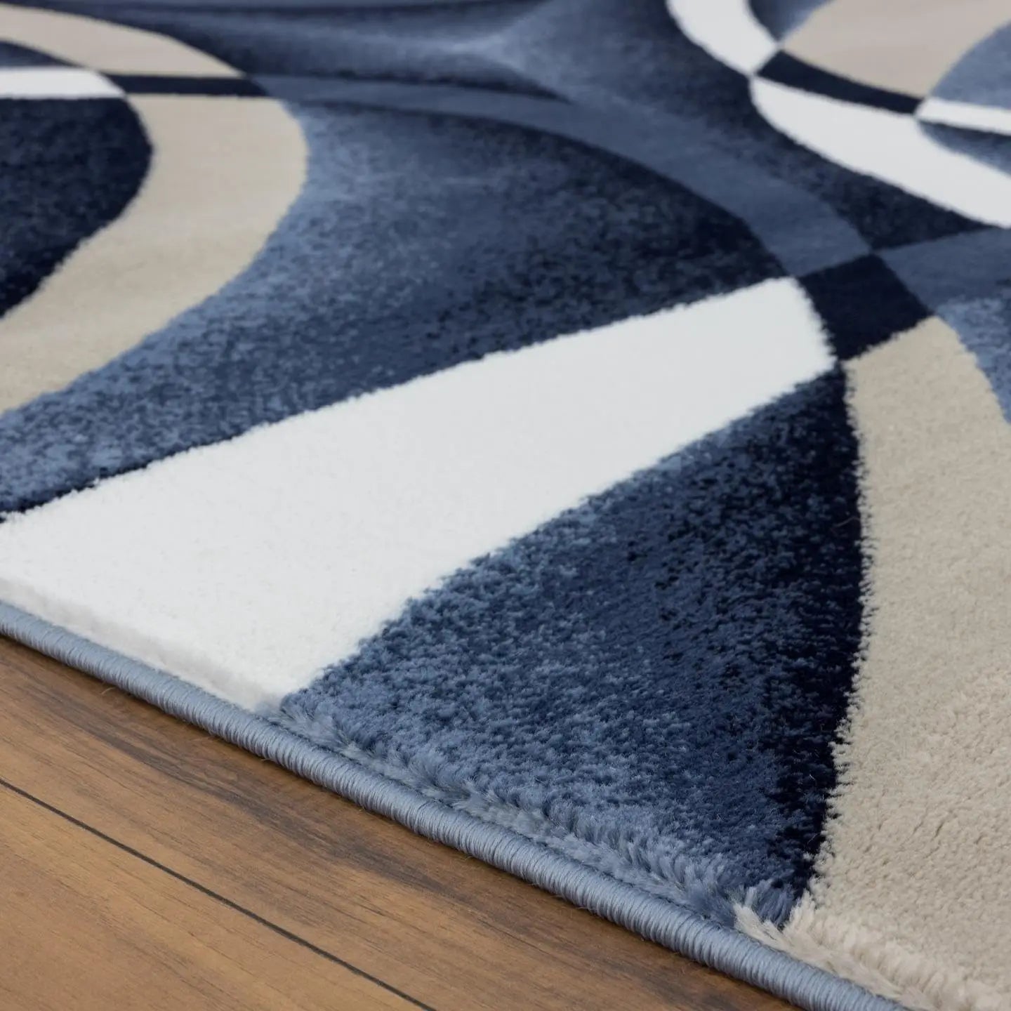 2305 Modern Abstract Area Rug Carpet, Navy / 8 x 10,2305 Navy 8x11