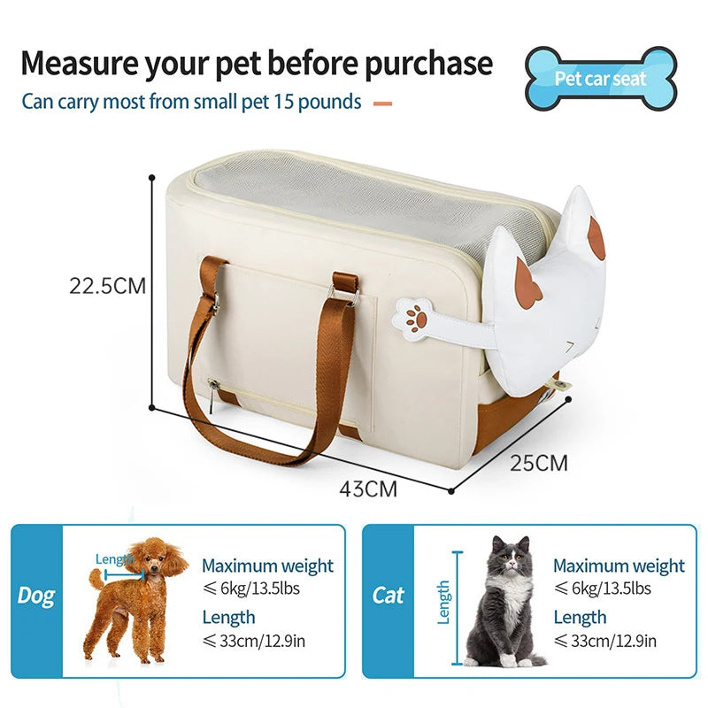 Portable Travel Dog Car Seat