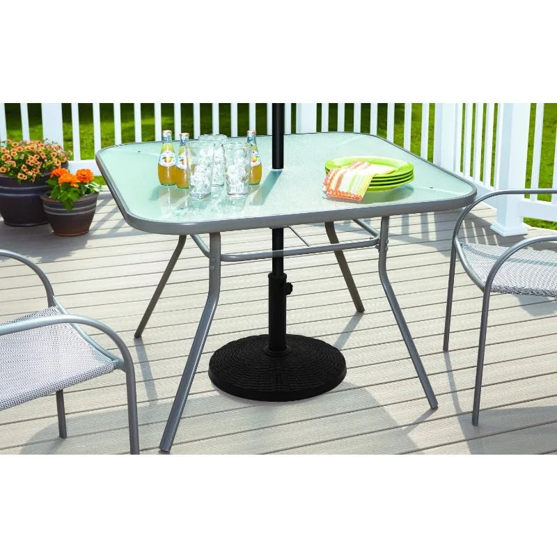 22 lbs Black Round Patio Umbrella Base