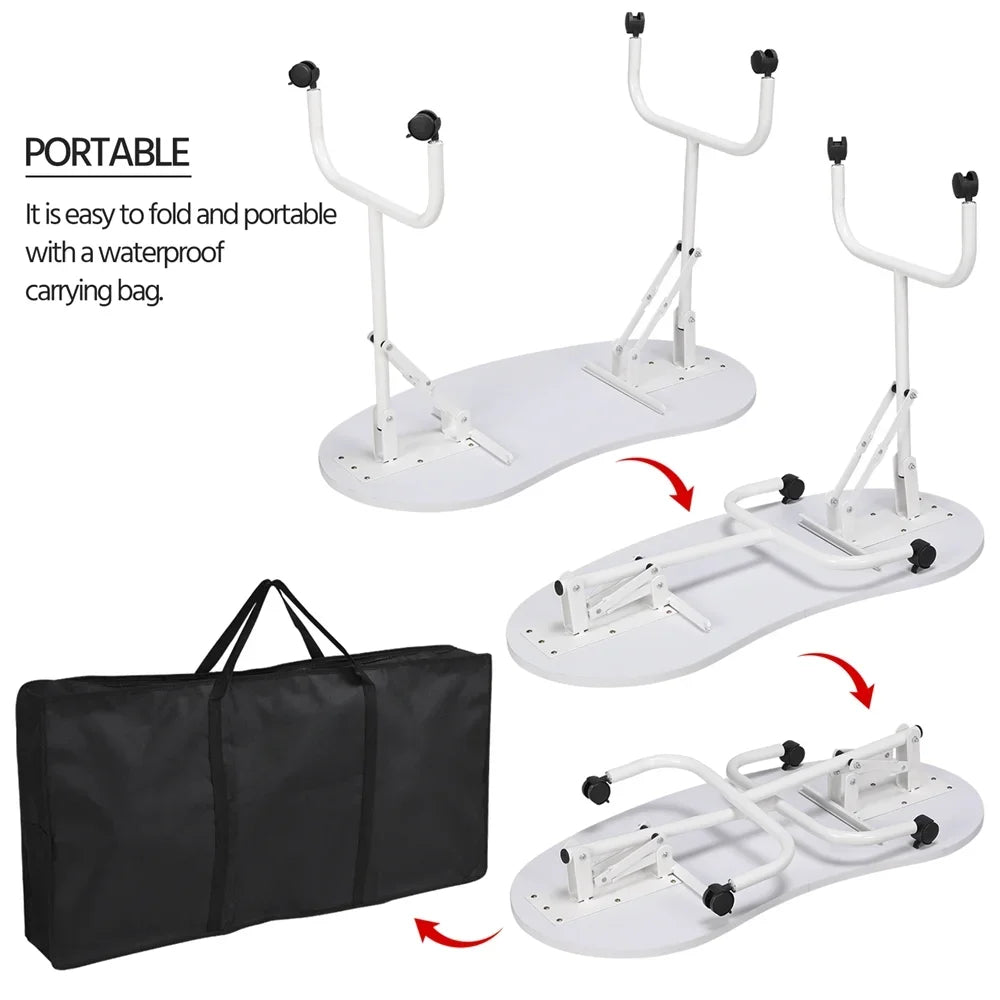 Folding Manicure Table with Client Wrist Pad and Carrying Case