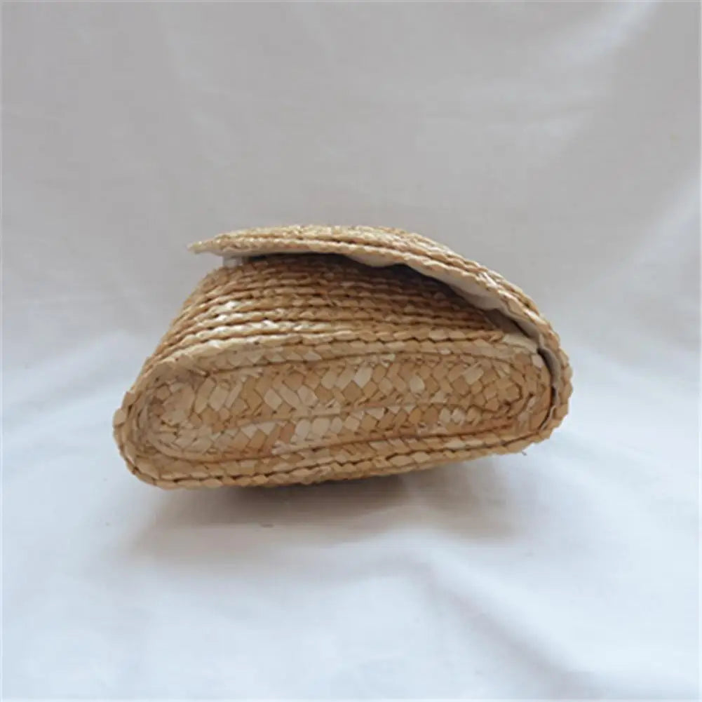 Women Wheat Straw Woven Clutch Casual Envelope Handbag Handmade Summer Beach Travel Purse Seaside Vacation Bags