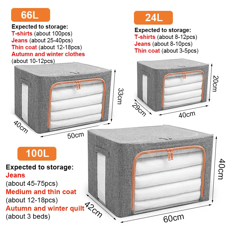 Foldable Storage, Cabinet Organizer