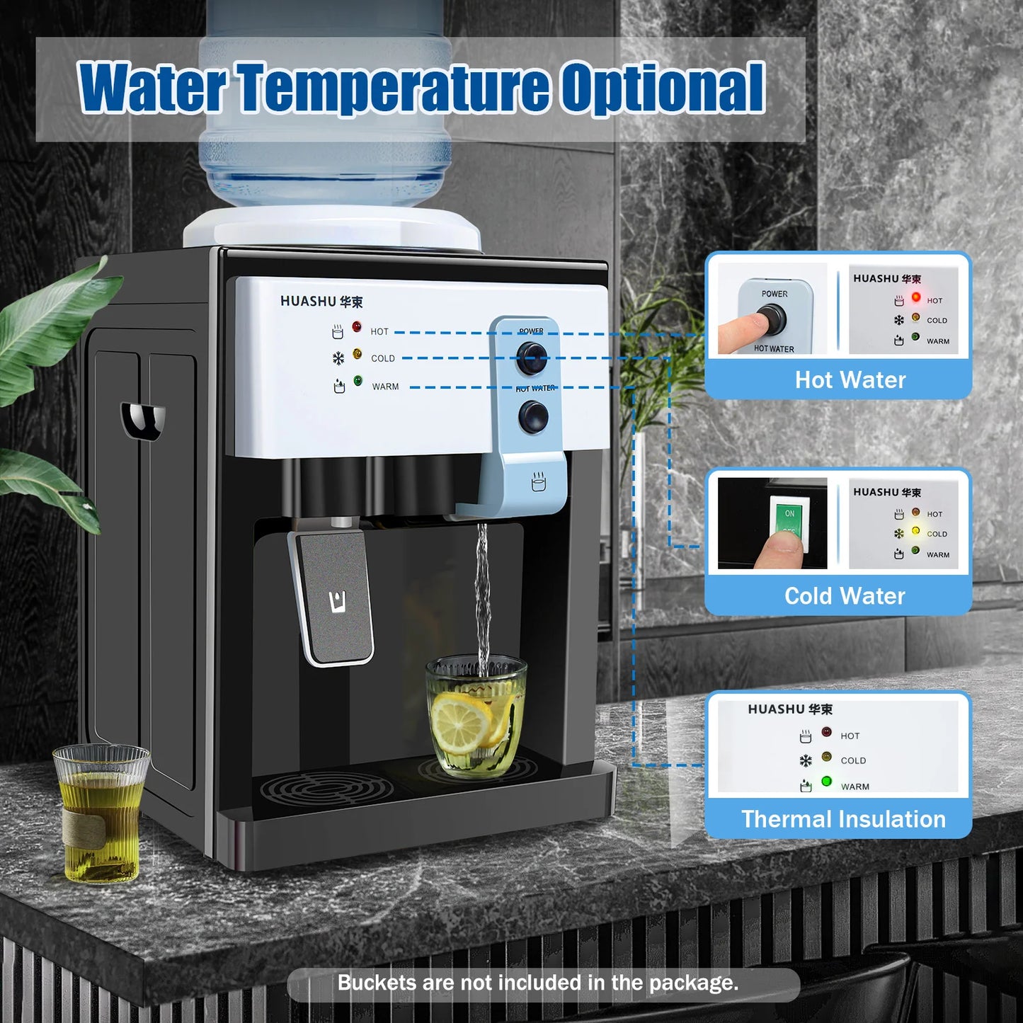 American plug 110V/European plug 220V Electric Hot and Cold Water Cooler Dispenser for Home Office Use