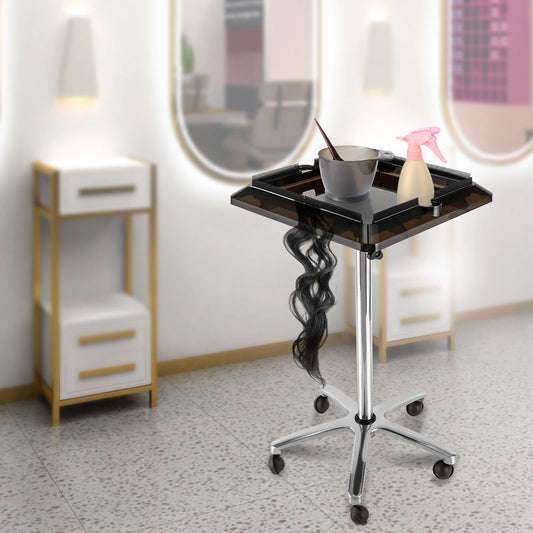 Adjustable Hairstylist Rolling Salon Tray