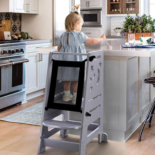 Toddlers Kitchen Stools Counter 3 Height Adjustable