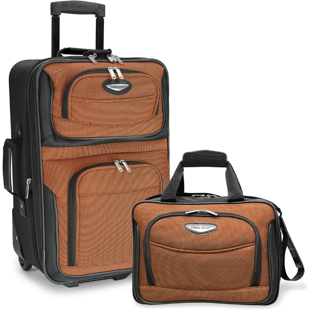 Travel Rolling Upright Luggage, 8-Piece Set