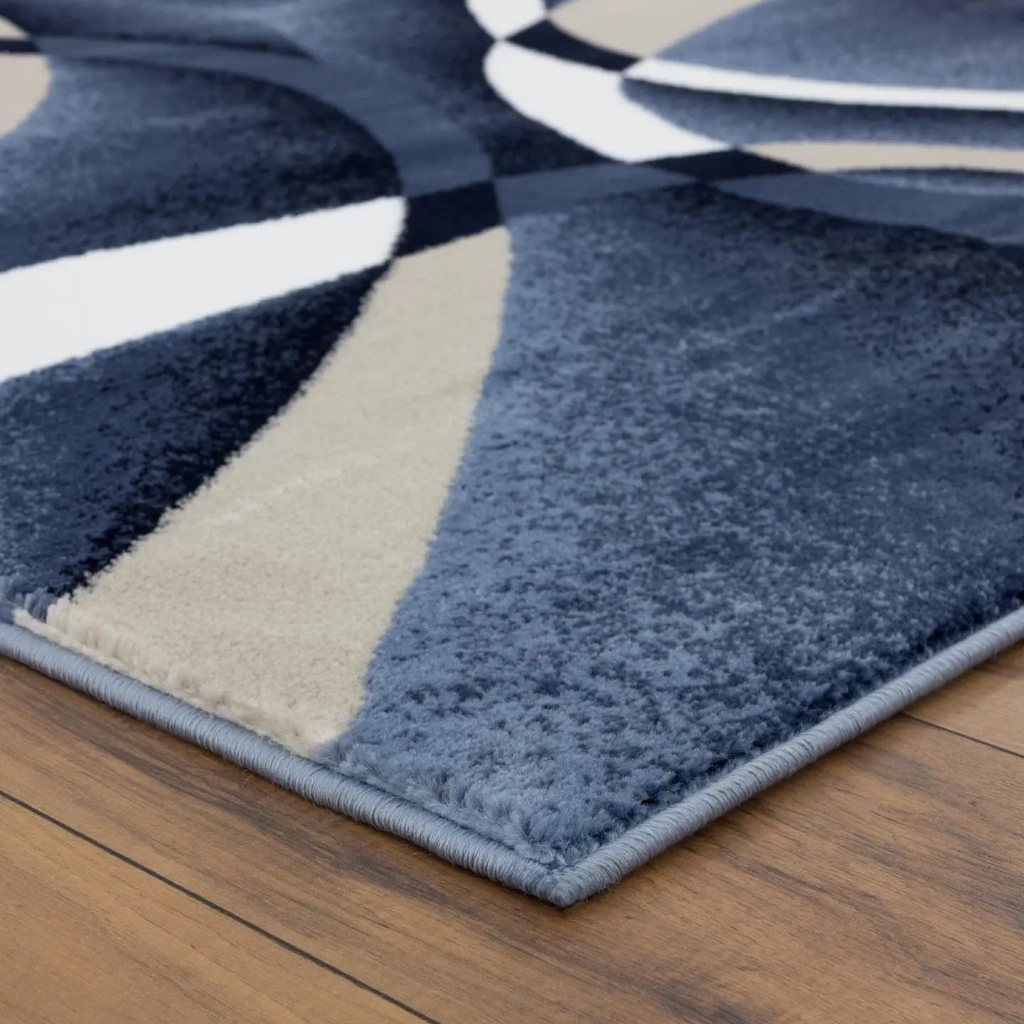 2305 Modern Abstract Area Rug Carpet, Navy / 8 x 10,2305 Navy 8x11