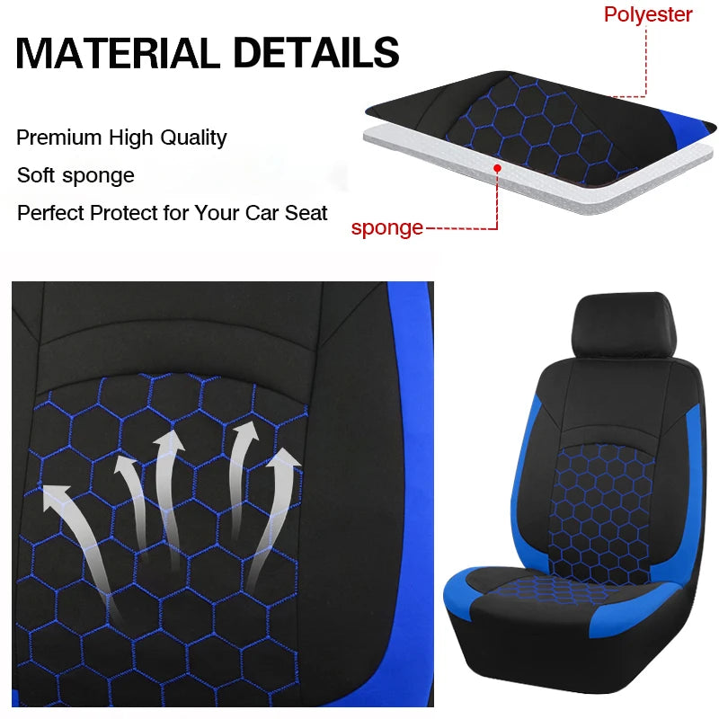 Universal Car Seat Cover Football Pattern Car Accessories Interior Man Fit for most Car SUV Truck Van Airbag Compatible