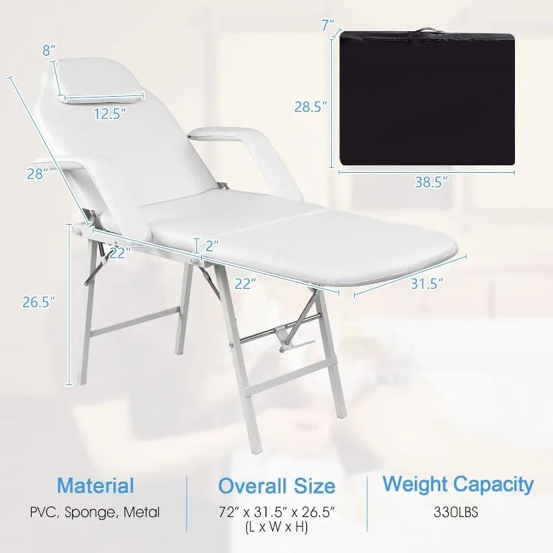 Portable Folding Spa Bed Table