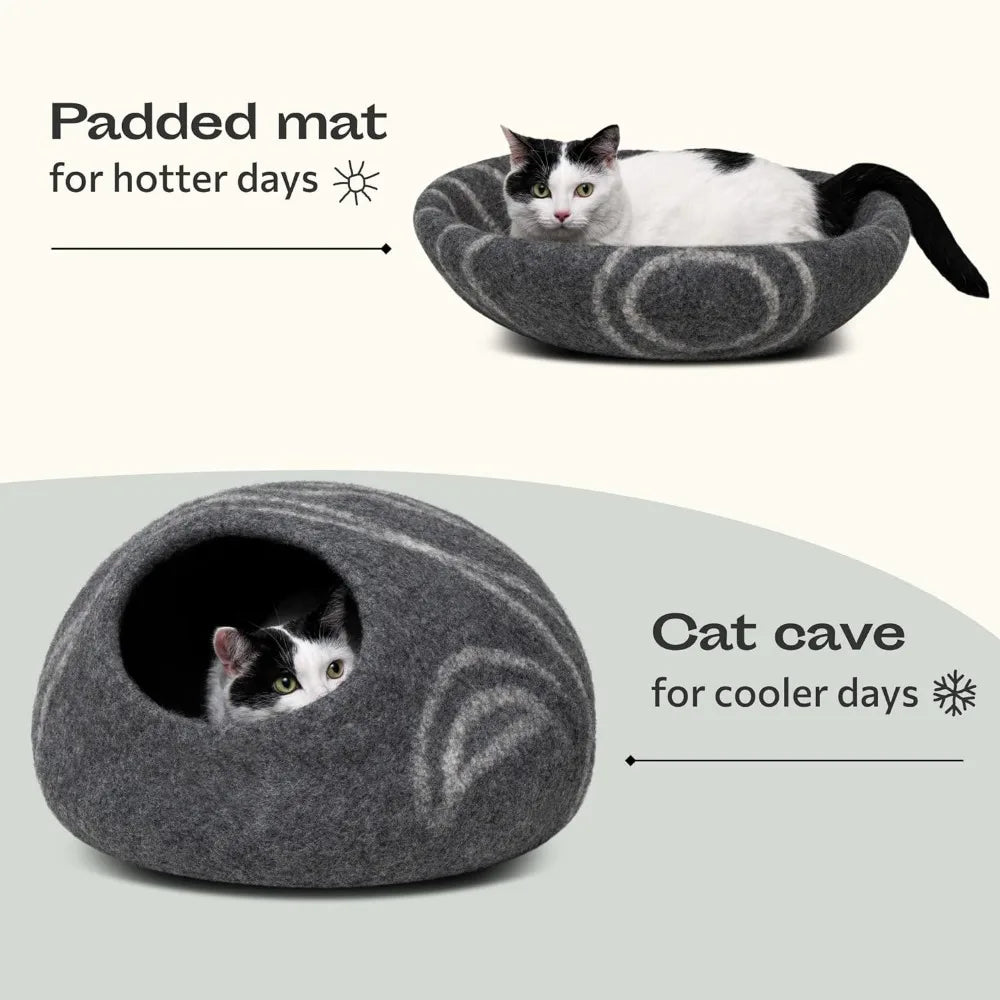 Felt Cat Bed Cave