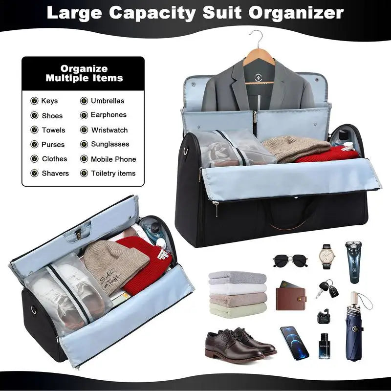 Travel Garment Bag Convertible Suit Luggage For Overnight