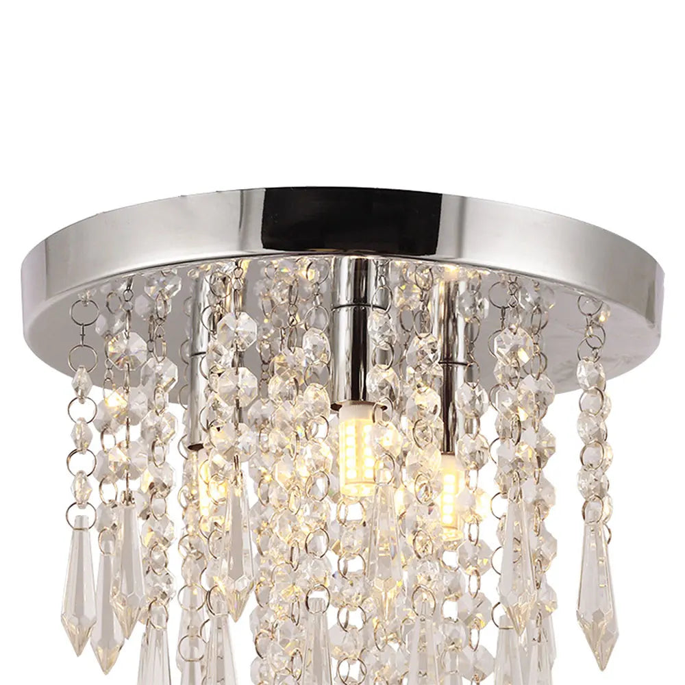 LED Ceiling Light Flush Mount Ceiling Lamp Crystal Chandelier Lighting Fixture