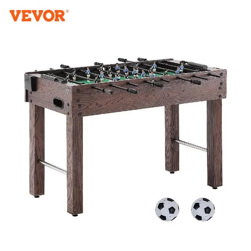 VEVOR Foosball Table 48in Standard Size for Home Family and Game Room with Foosball Table Set Includes 2 Balls 2 Cup Holders