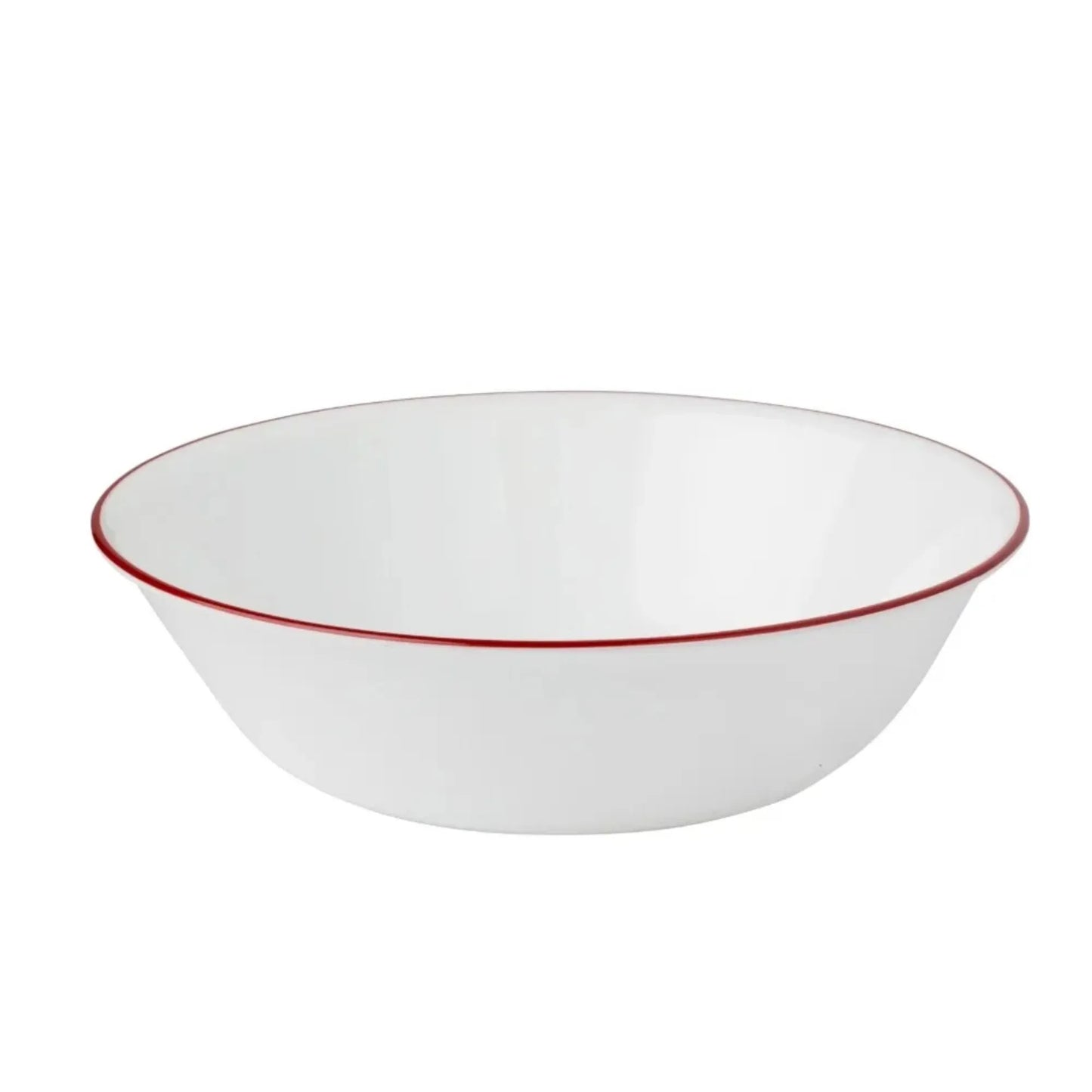 Corelle Splendor White and Red Round 12 Piece Dinnerware Set