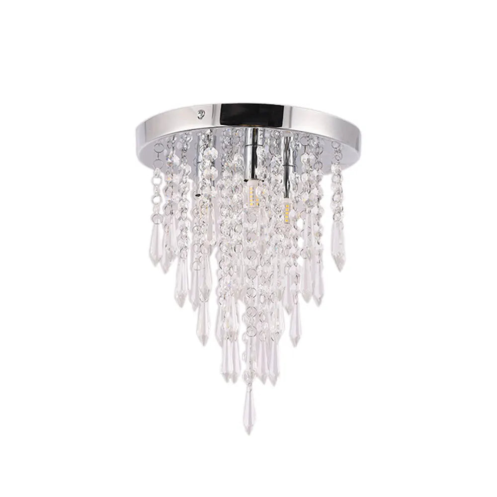 LED Ceiling Light Flush Mount Ceiling Lamp Crystal Chandelier Lighting Fixture