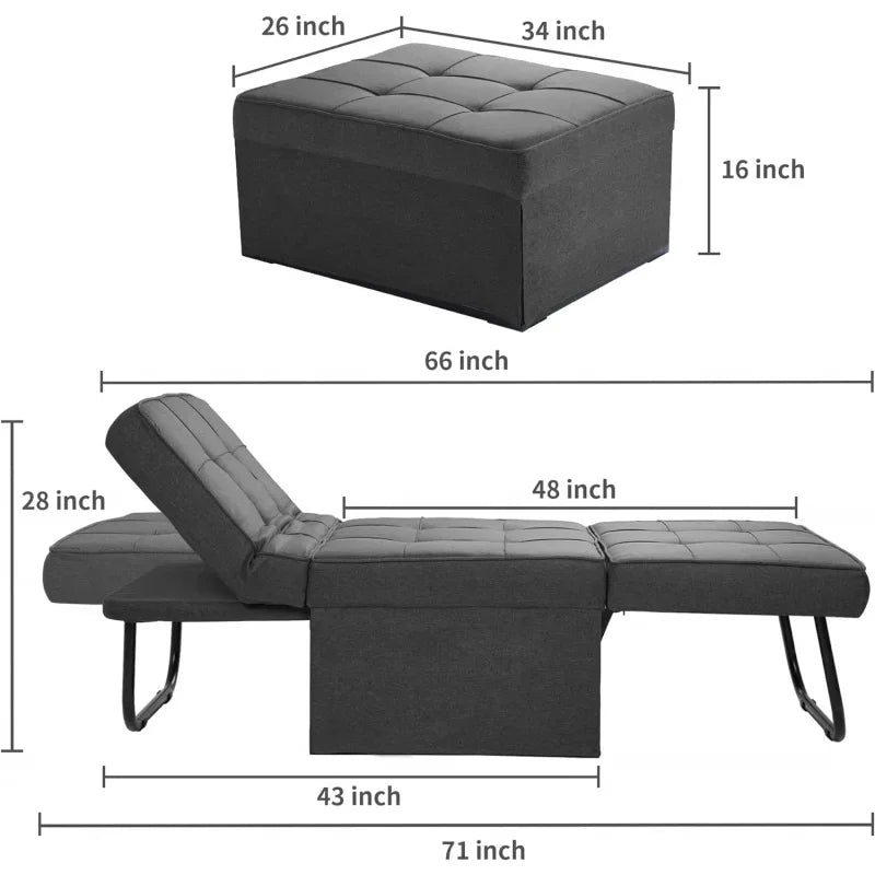 4 in 1 Multi-Function Folding Ottoman