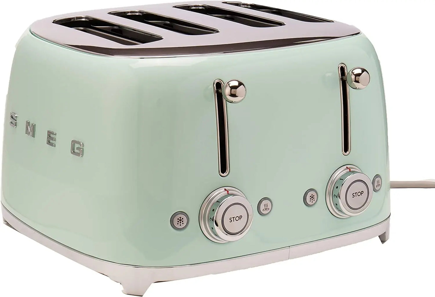 Smeg 50s Retro Line Pastel Green 4x4 Slot Toaster