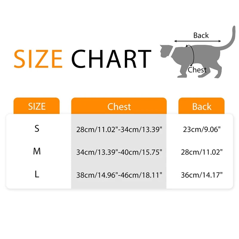 Cat Weaning Suit Anti-licking Recovery Clothes After Surgery Soft Puppy Kitten Jumpsuit Cat Care Suit Pet Vest Clothing