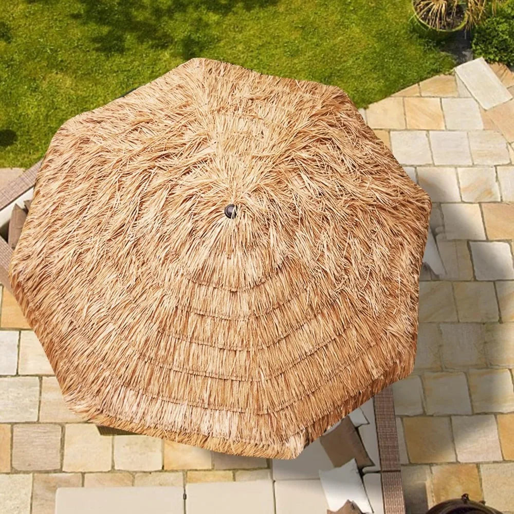 9ft Hula Thatched Tiki Umbrella