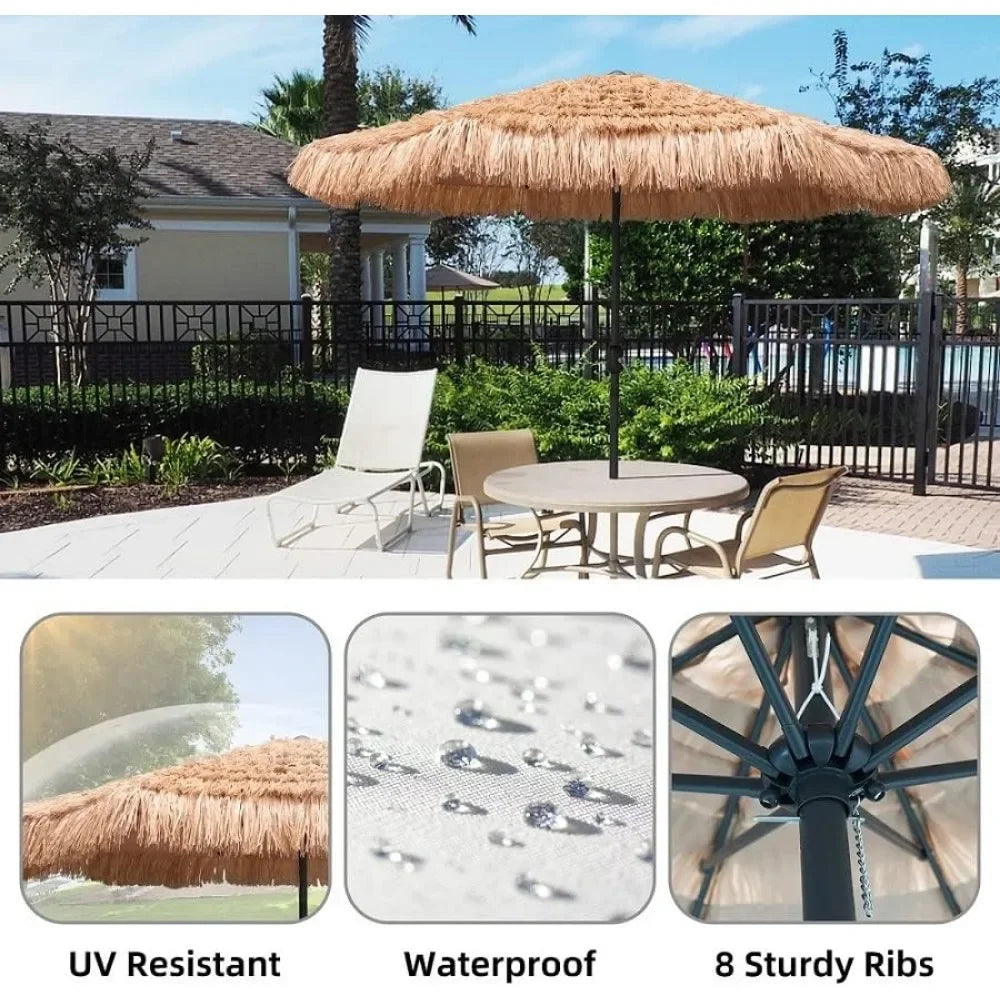 9ft Hula Thatched Tiki Umbrella