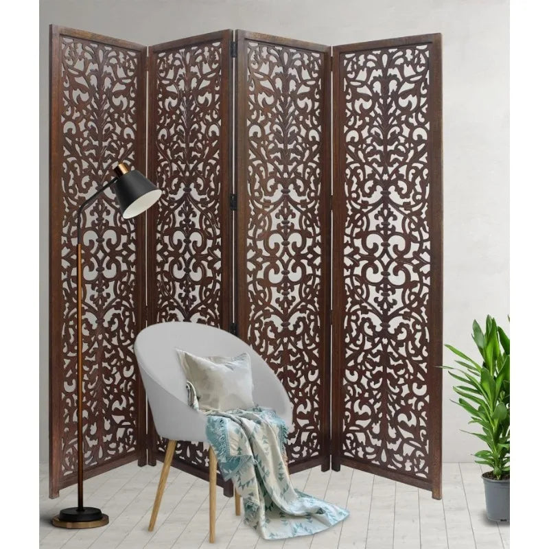 Room Divider Wood Floor Screen