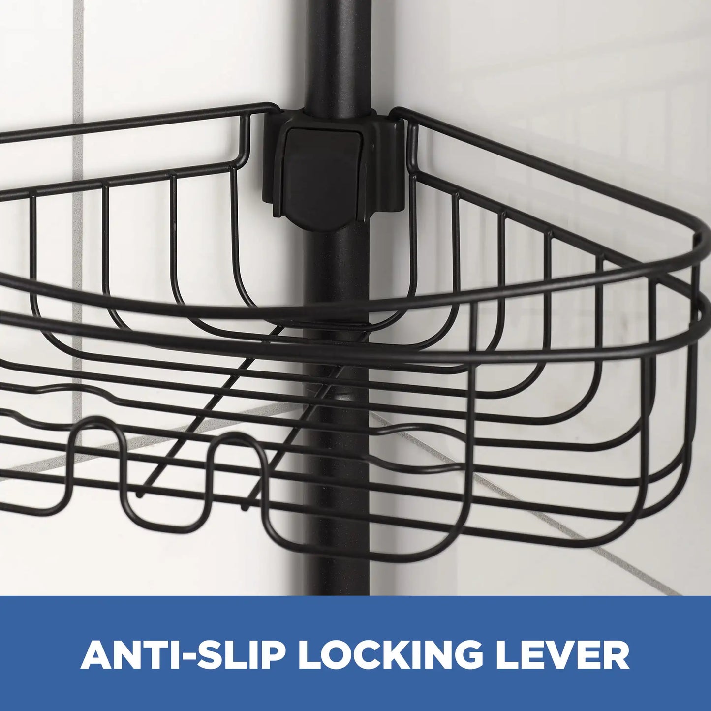 3-Shelf Tension Pole Shower Caddy