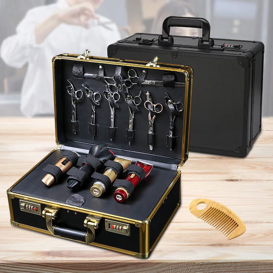 Golden Large Barber Beauty Salon Tool Kits