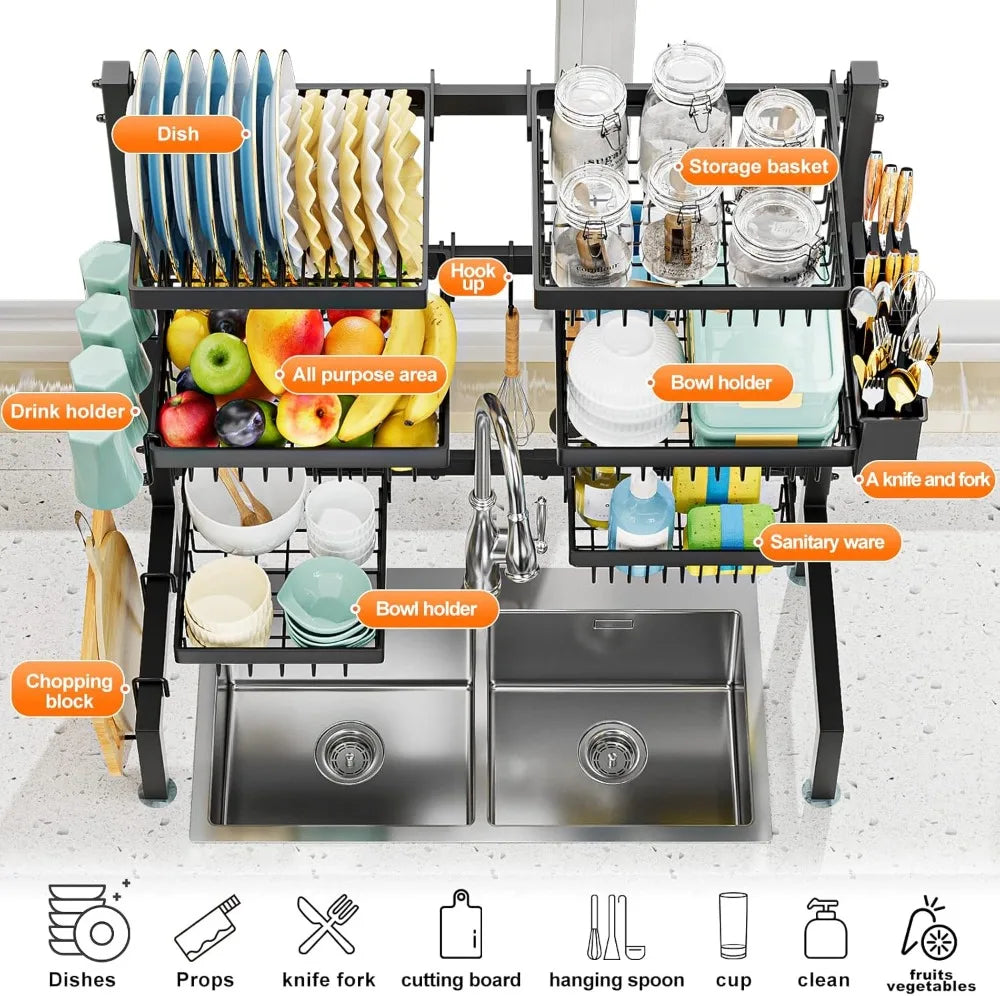 Over The Sink Dish Drying Rack