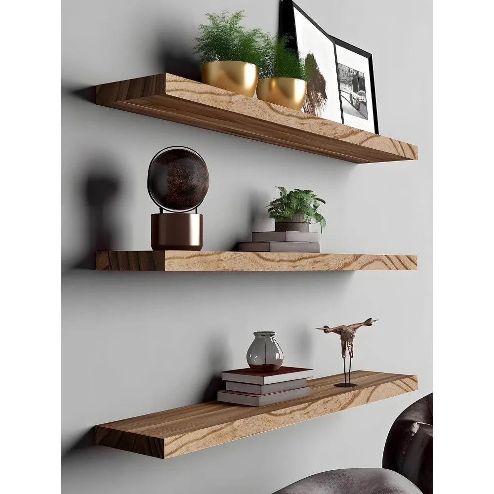 Wood Floating Shelves for Wall Storage