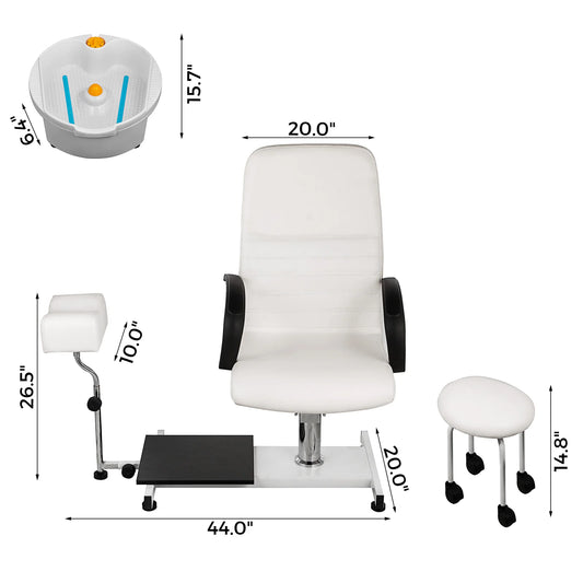 Hydraulic Lift Adjustable Spa Pedicure Unit